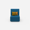 Sessel blau von vorne