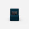 Sessel blau von vorne