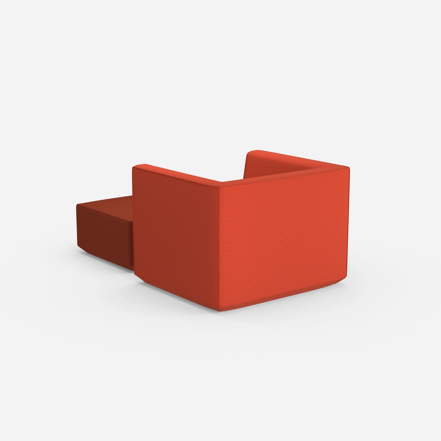 Sessel mit Fußablage modern von hinten