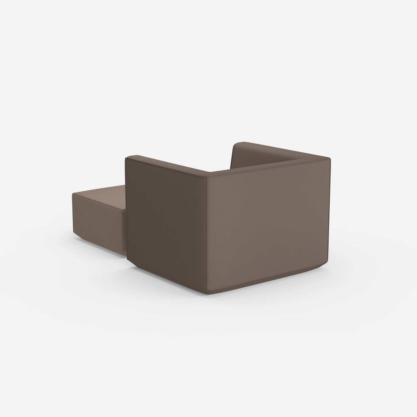 Sessel mit Fußablage modern von hinten