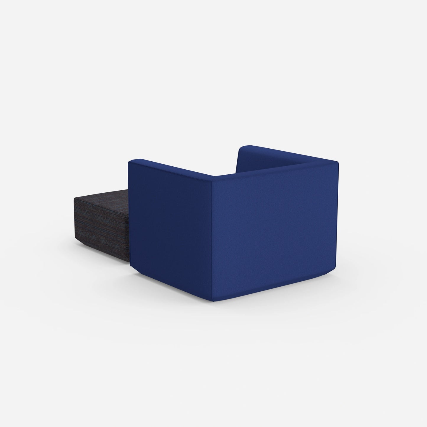Sessel mit Fußablage modern von hinten