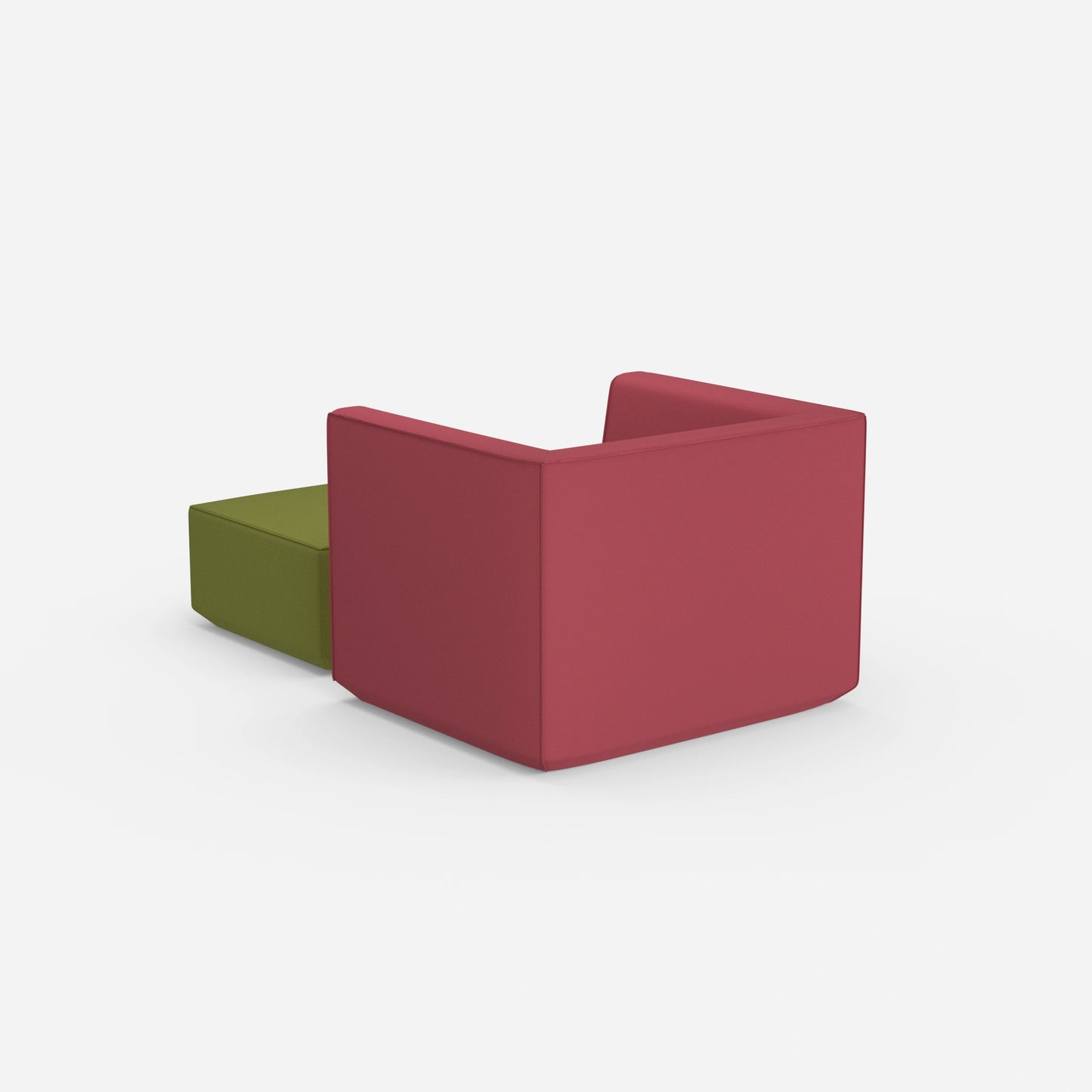 Sessel mit Fußablage modern von hinten