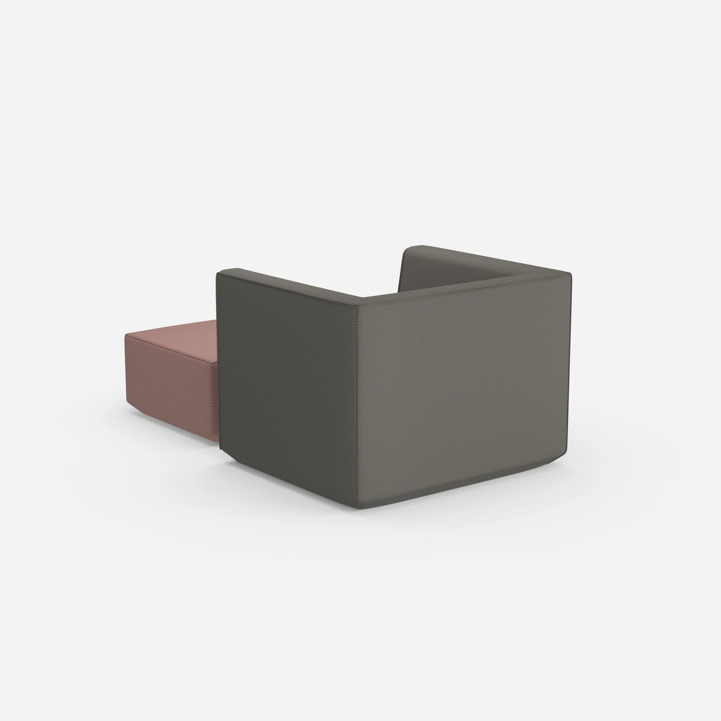 Sessel mit Fußablage modern von hinten