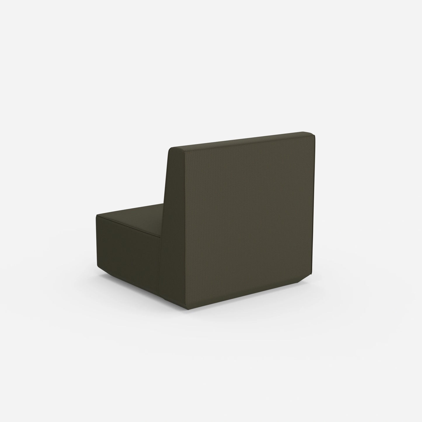 Sessel mit hohem Rücken von hinten