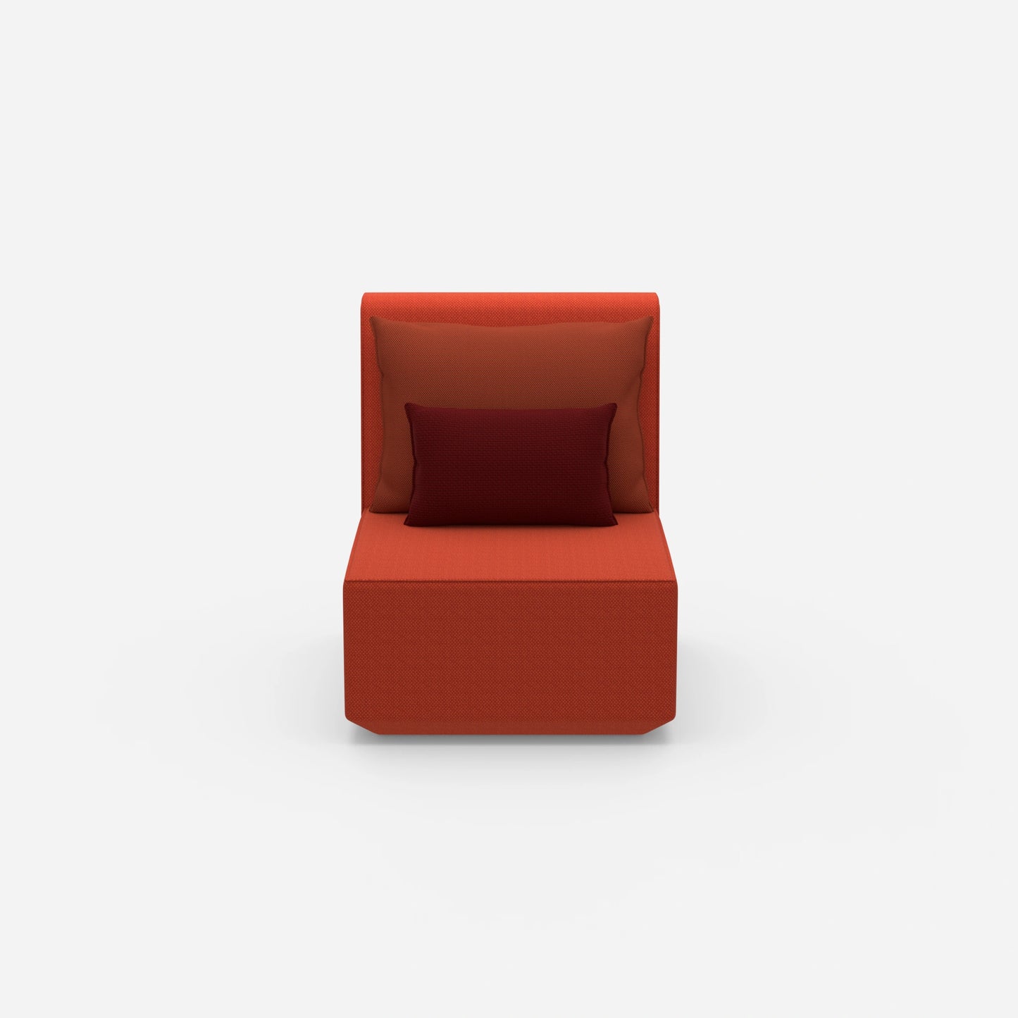 Sessel modern mit hoher Rückenlehne von vorne
