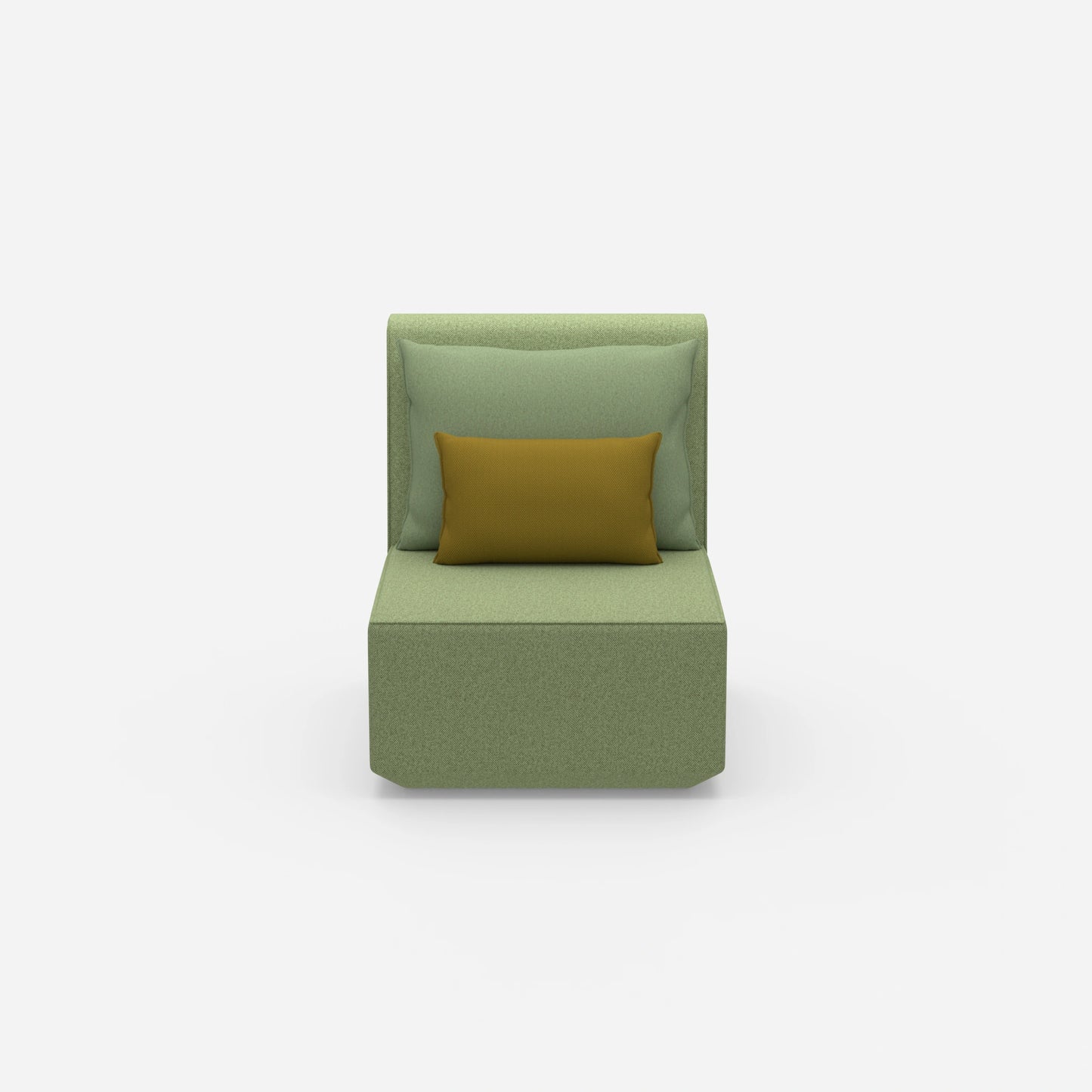 Sessel modern mit hoher Rückenlehne von vorne
