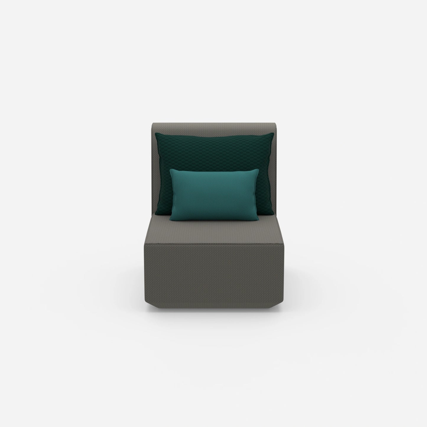 Sessel modern mit hoher Rückenlehne von vorne