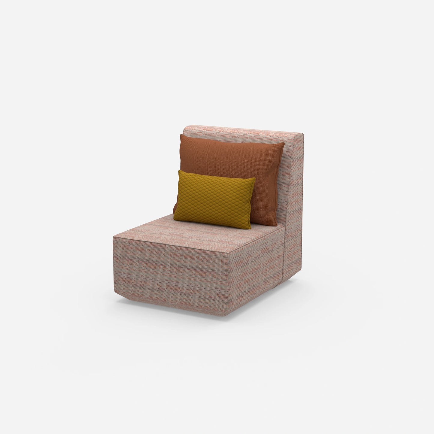 Sessel modern mit hoher Rückenlehne von der Seite