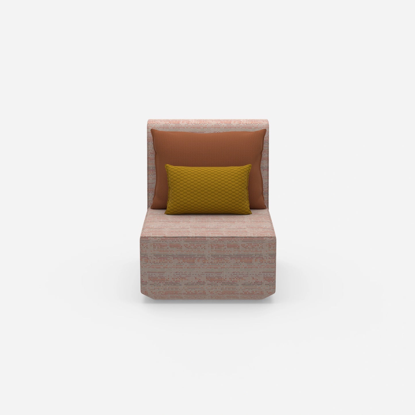 Sessel modern mit hoher Rückenlehne von vorne