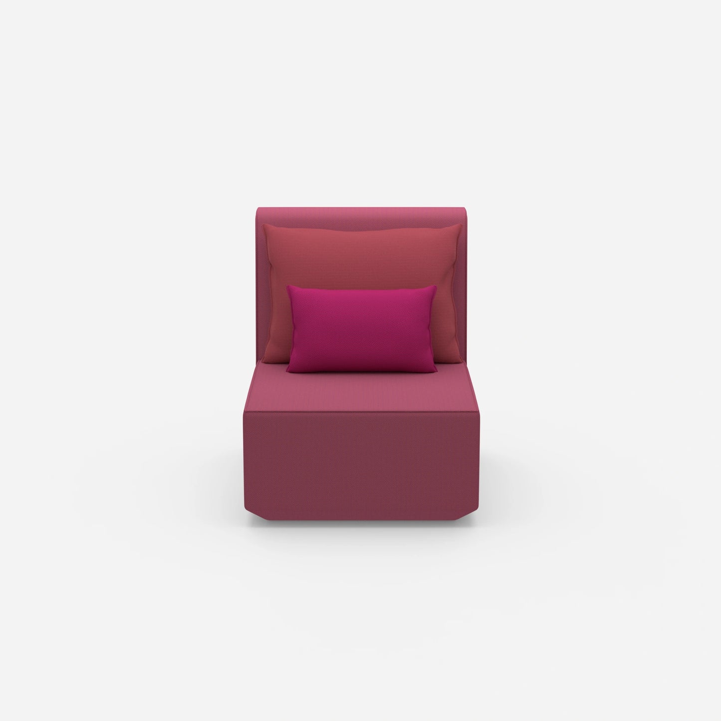 Sessel modern mit hoher Rückenlehne von vorne