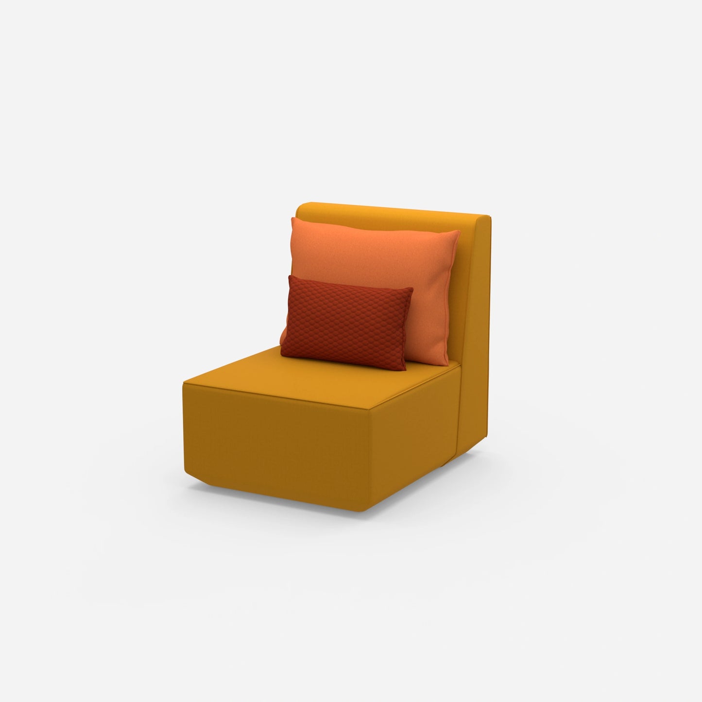 Sessel modern mit hoher Rückenlehne von der Seite