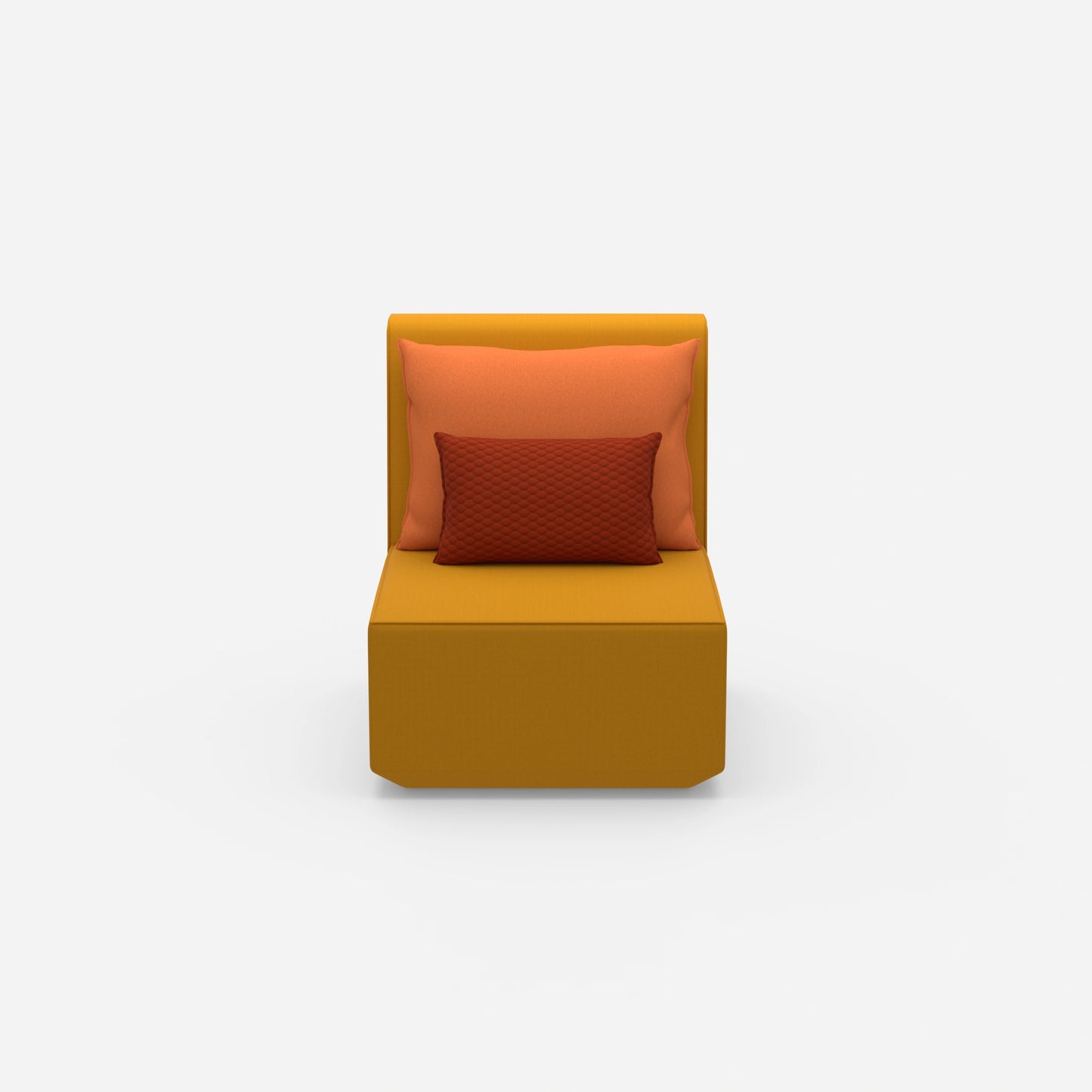 Sessel modern mit hoher Rückenlehne von vorne