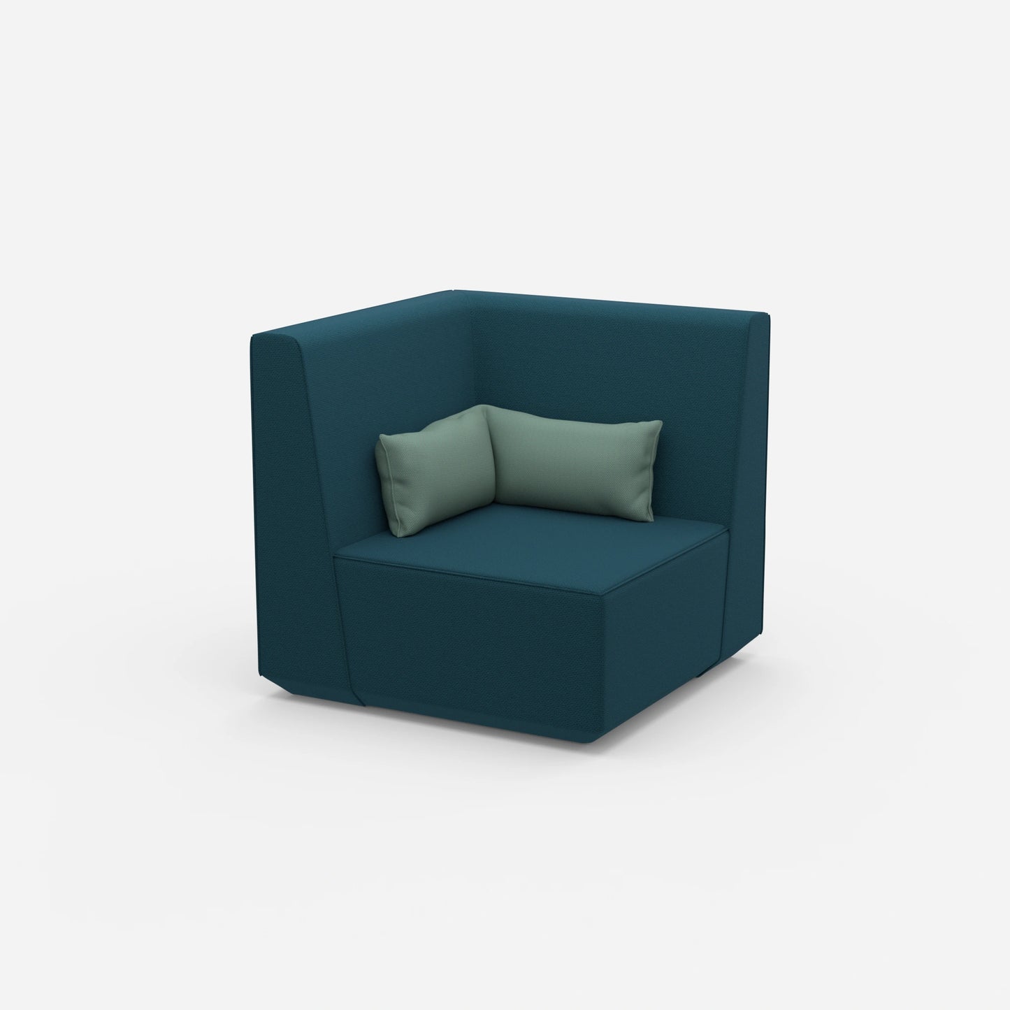 Sessel petrol von der Seite