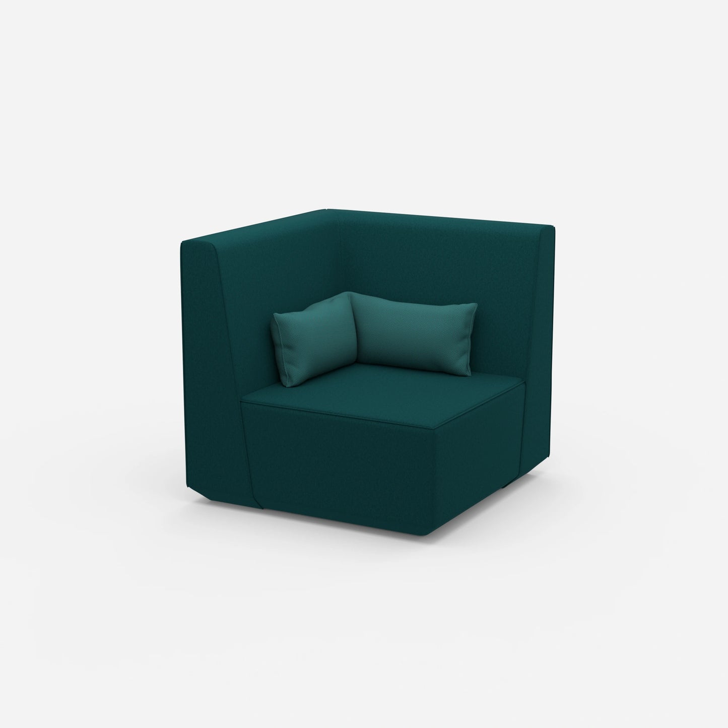 Sessel petrol von der Seite