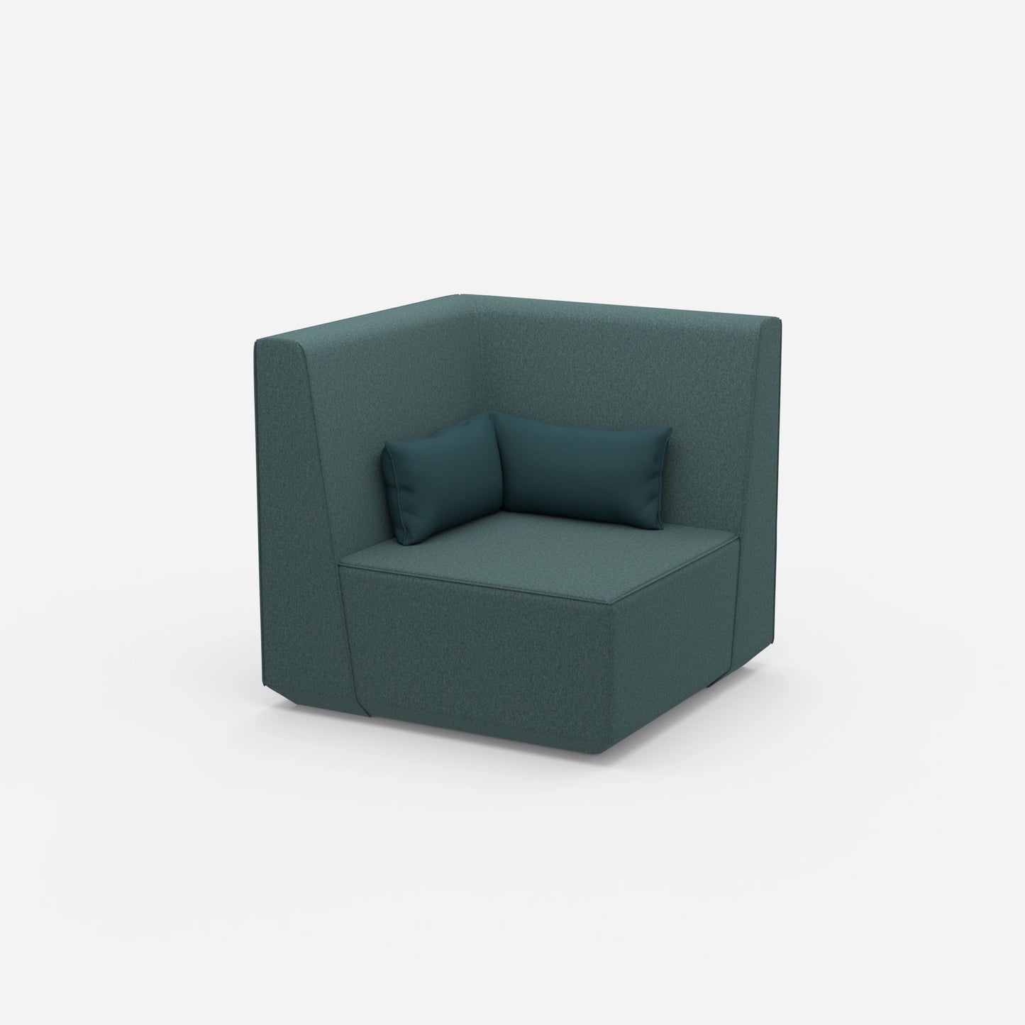 Sessel petrol von der Seite