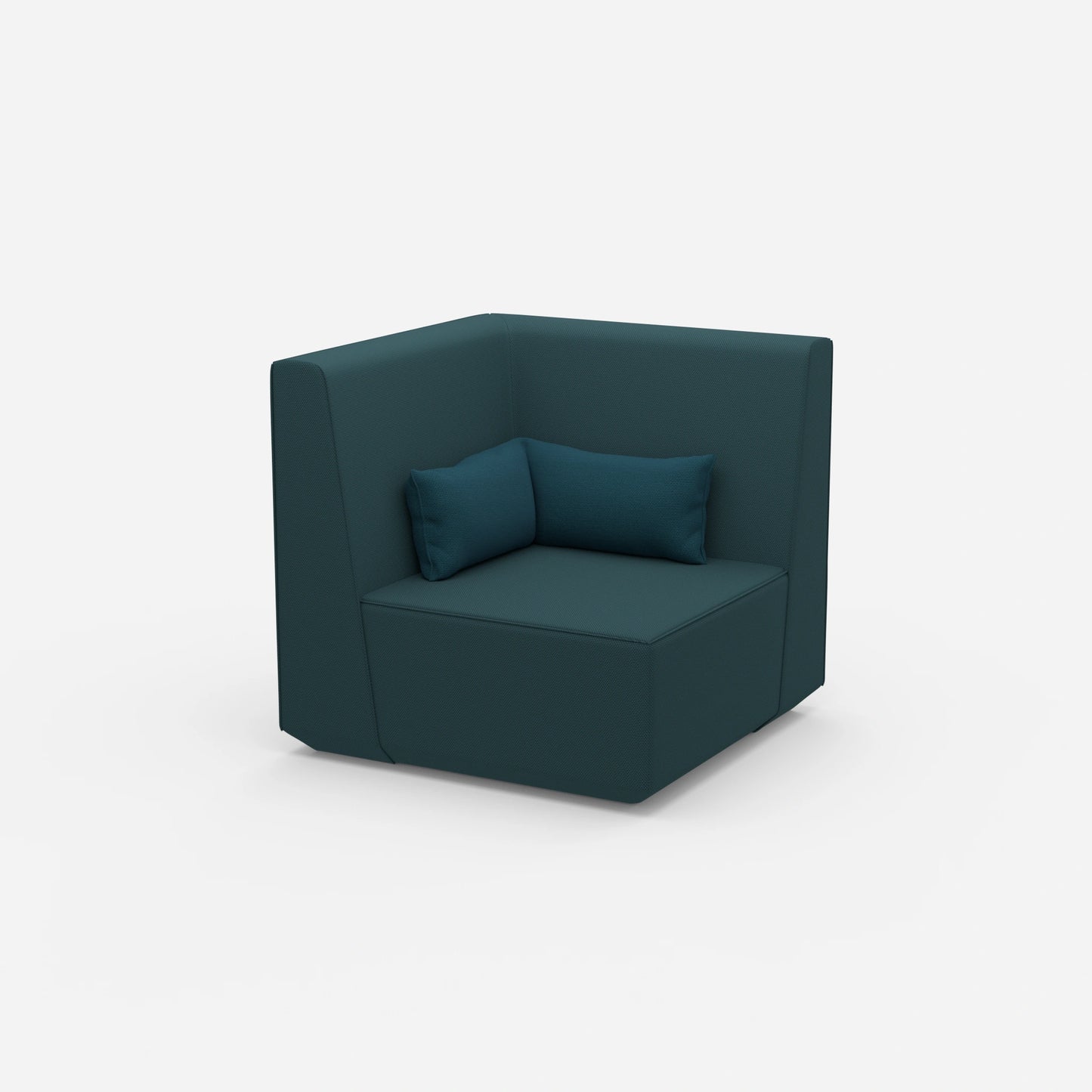 Sessel petrol von der Seite