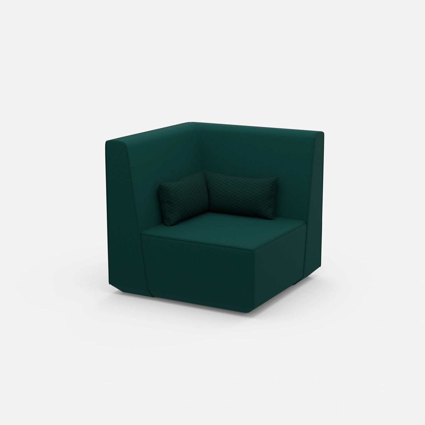 Sessel petrol von der Seite