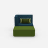 Sessel und Hocker modern von vorne