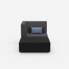 Sessel und Hocker modern von vorne