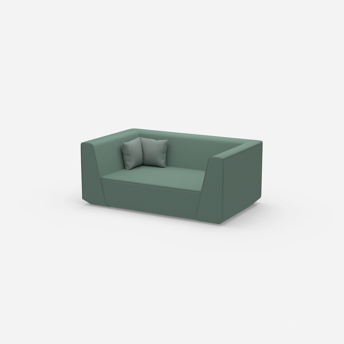 Sofa 2 Sitzer modern von der Seite