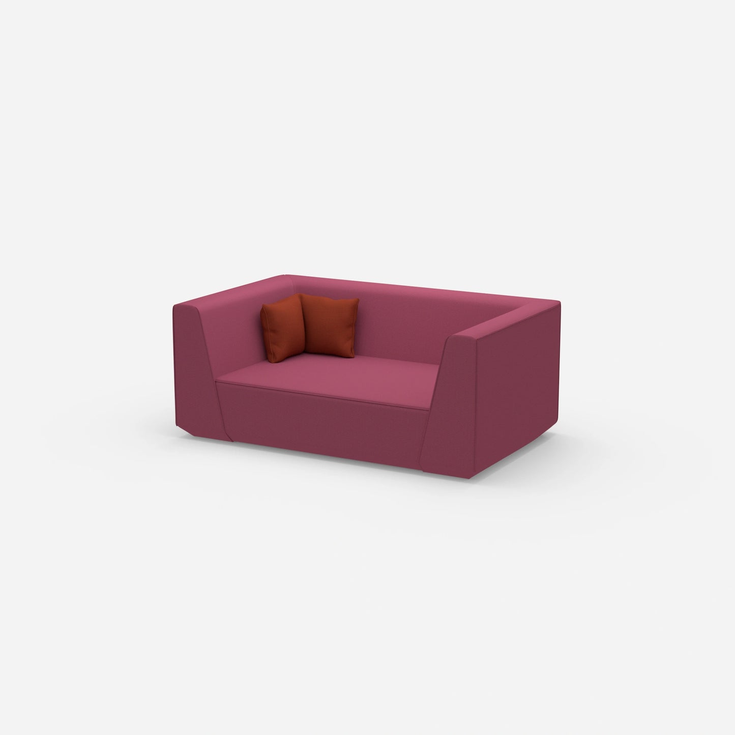 Sofa 2 Sitzer modern von der Seite