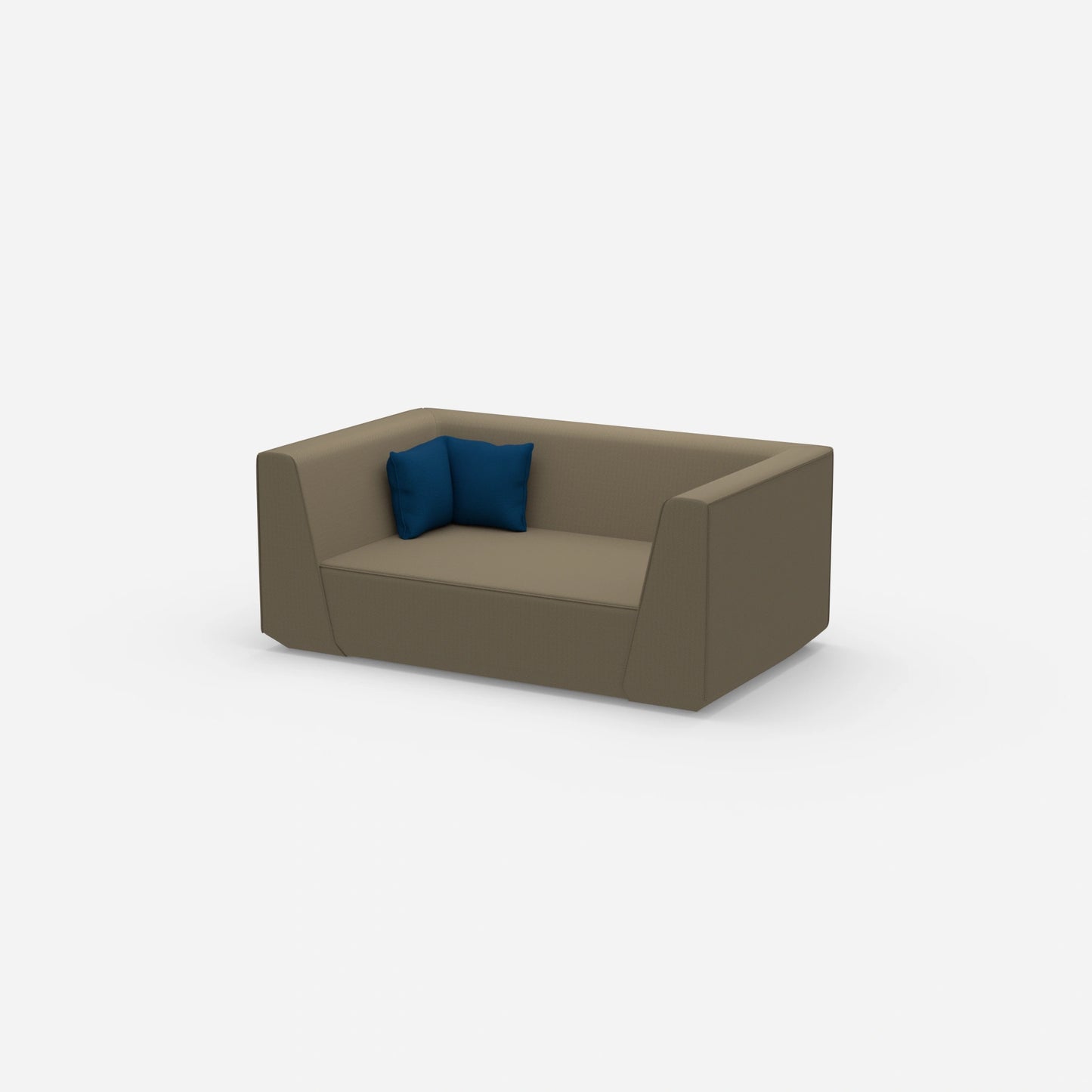 Sofa 2 Sitzer modern von der Seite