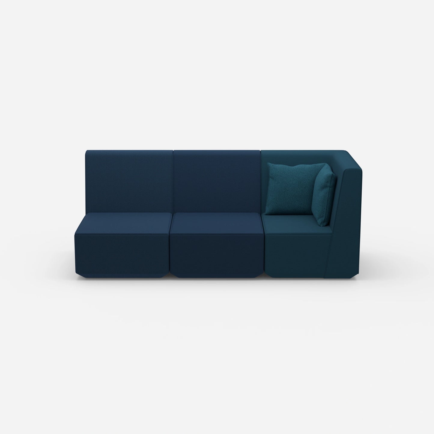 Sofa 3 Sitzer mit hoher Rückenlehne von vorne