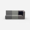 Sofa 3 Sitzer mit hoher Rückenlehne von vorne