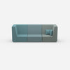 Sofa blau für 3 Personen von vorne