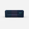 Sofa blau für 3 Personen von vorne