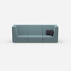Sofa blau für 3 Personen von vorne