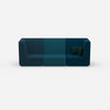 Sofa blau für 3 Personen von vorne