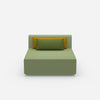 Sofa Recamiere breit von vorne