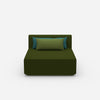 Sofa Recamiere breit von vorne