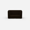 Sofa Zweisitzer braun 160 cm breit von vorne