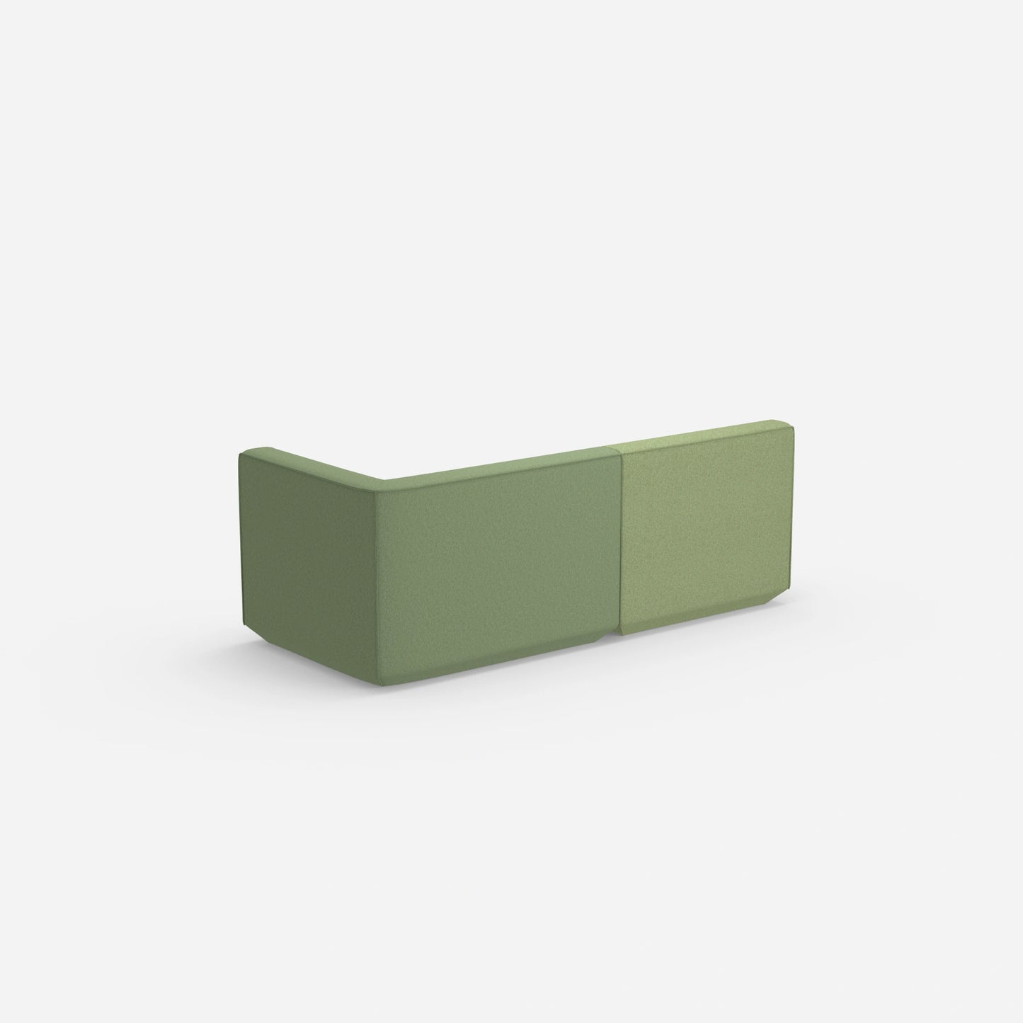 Sofa Zweisitzer grün 180 cm breit von hinten