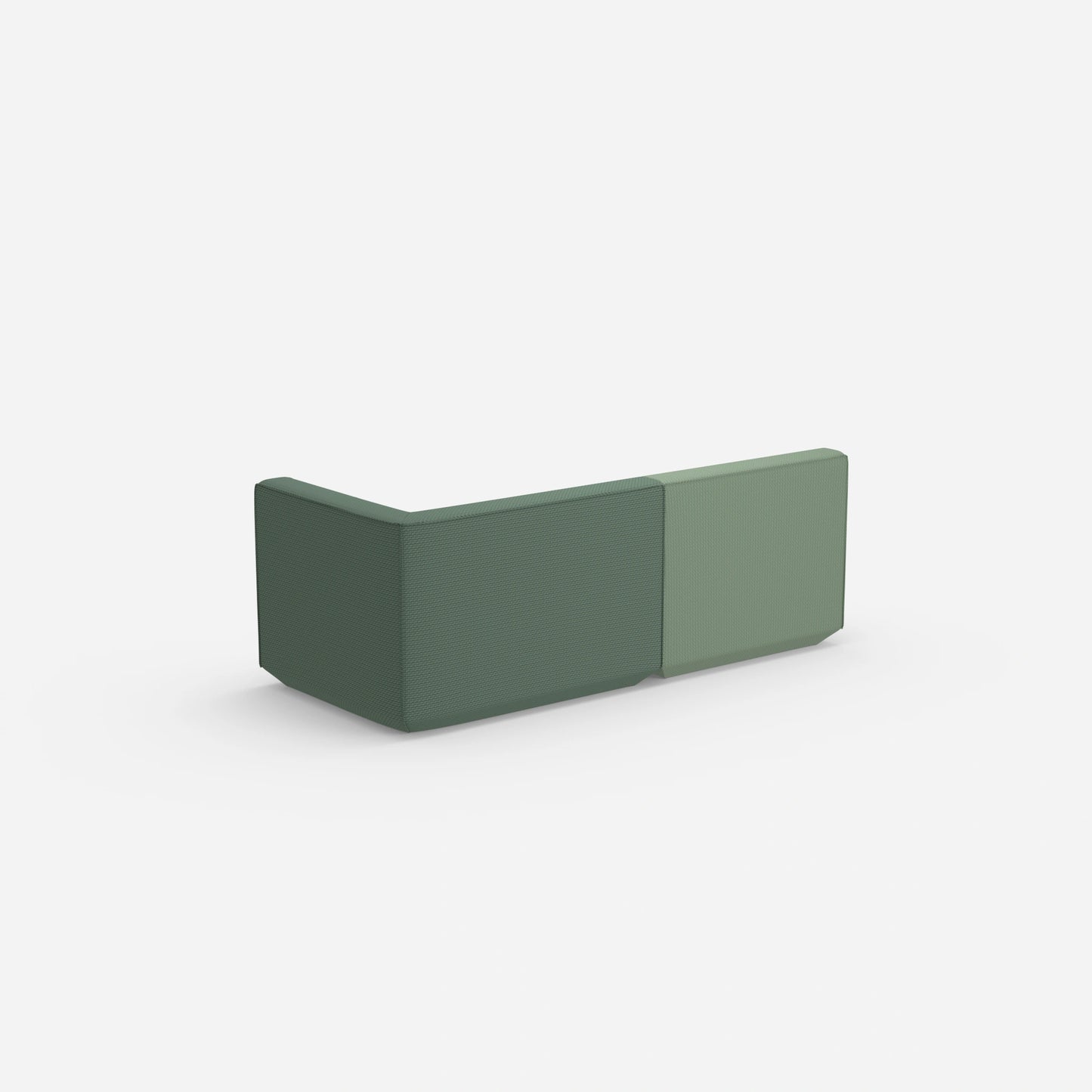 Sofa Zweisitzer grün 180 cm breit von hinten
