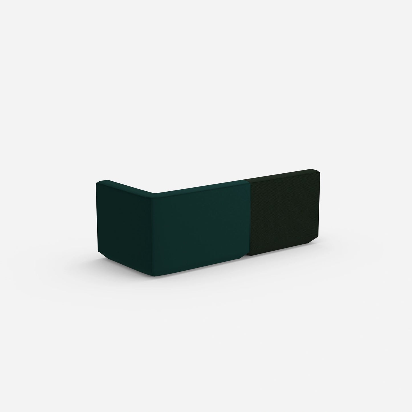 Sofa Zweisitzer grün 180 cm breit von hinten