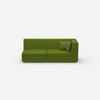 Sofa Zweisitzer grün 180 cm breit von vorne