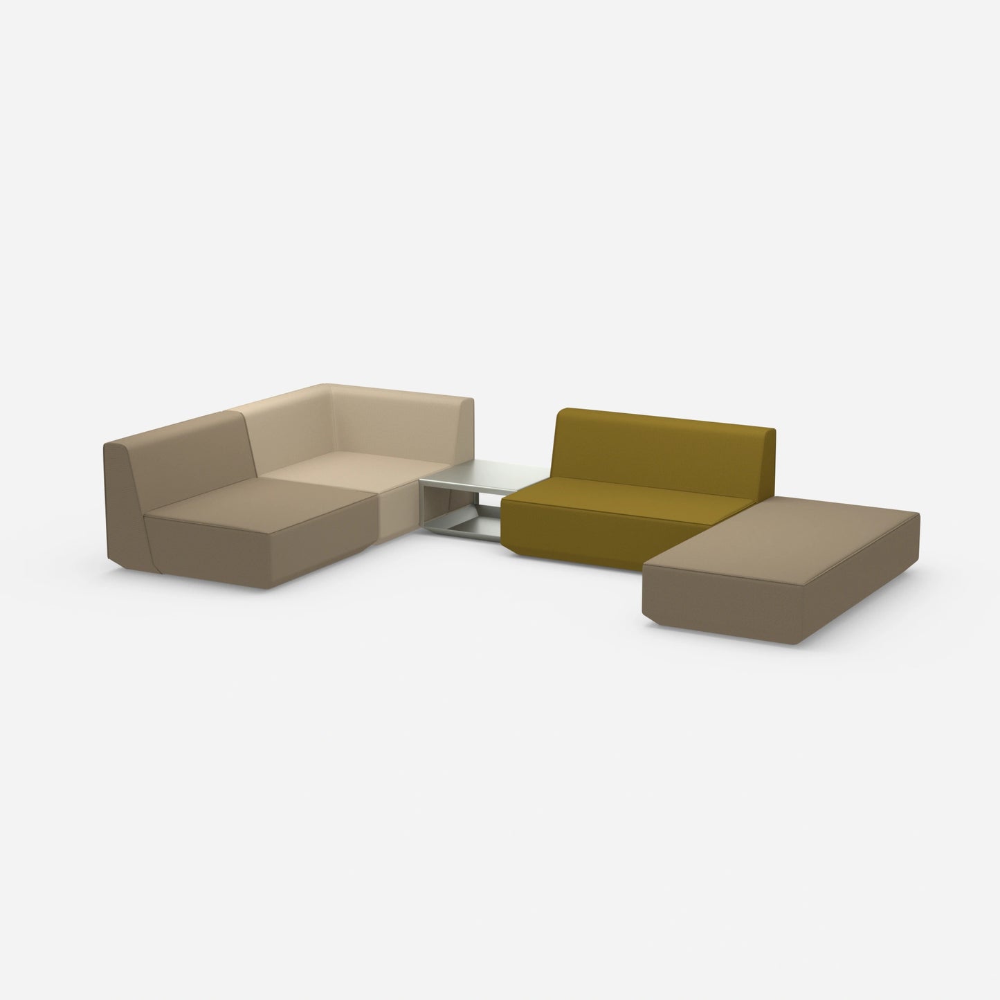 Sofalandschaft als Lounge von der Seite