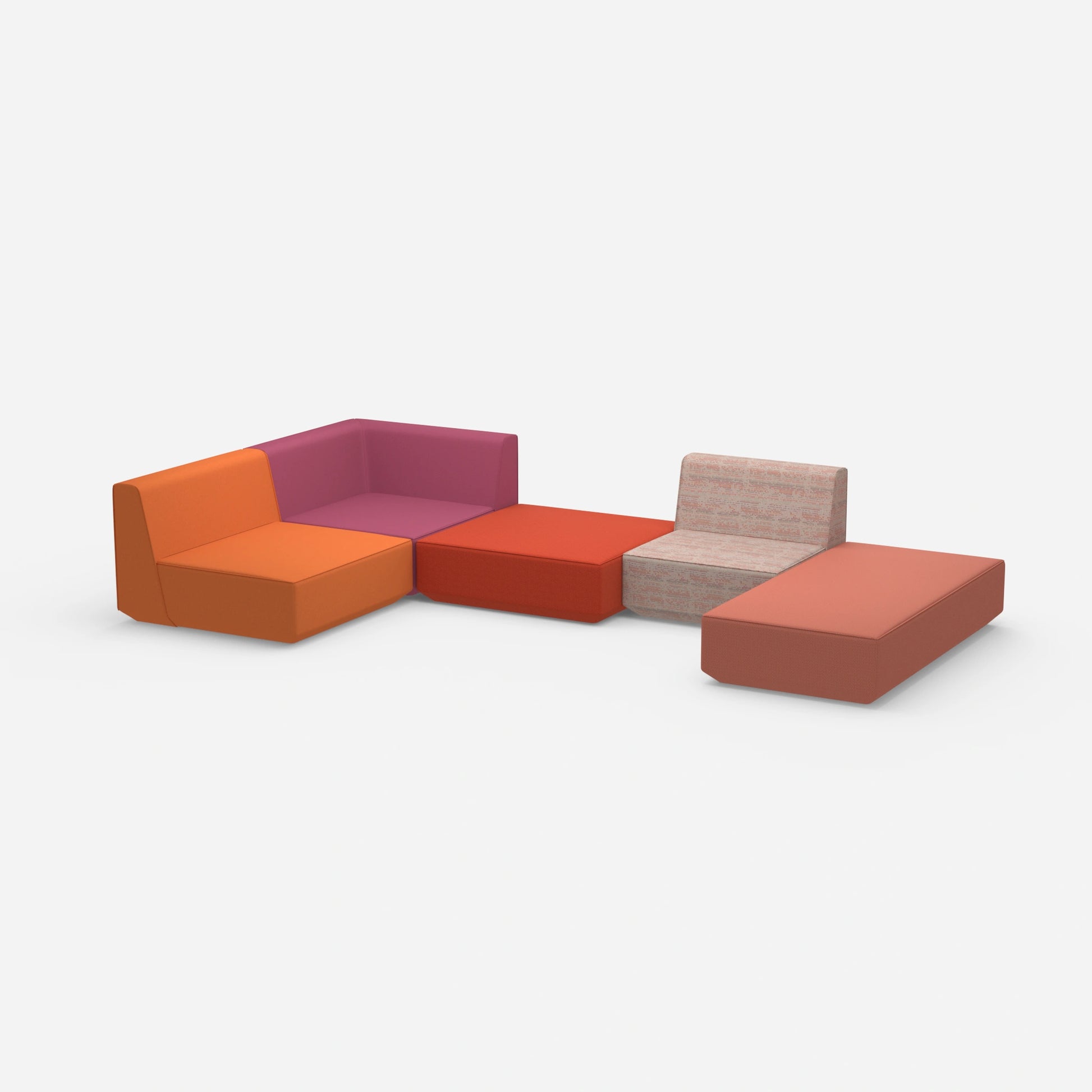 Sofalandschaft als Lounge von der Seite