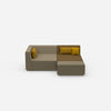 Tiefes modulares Ecksofa von vorne
