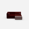 Tiefes modulares Ecksofa von vorne