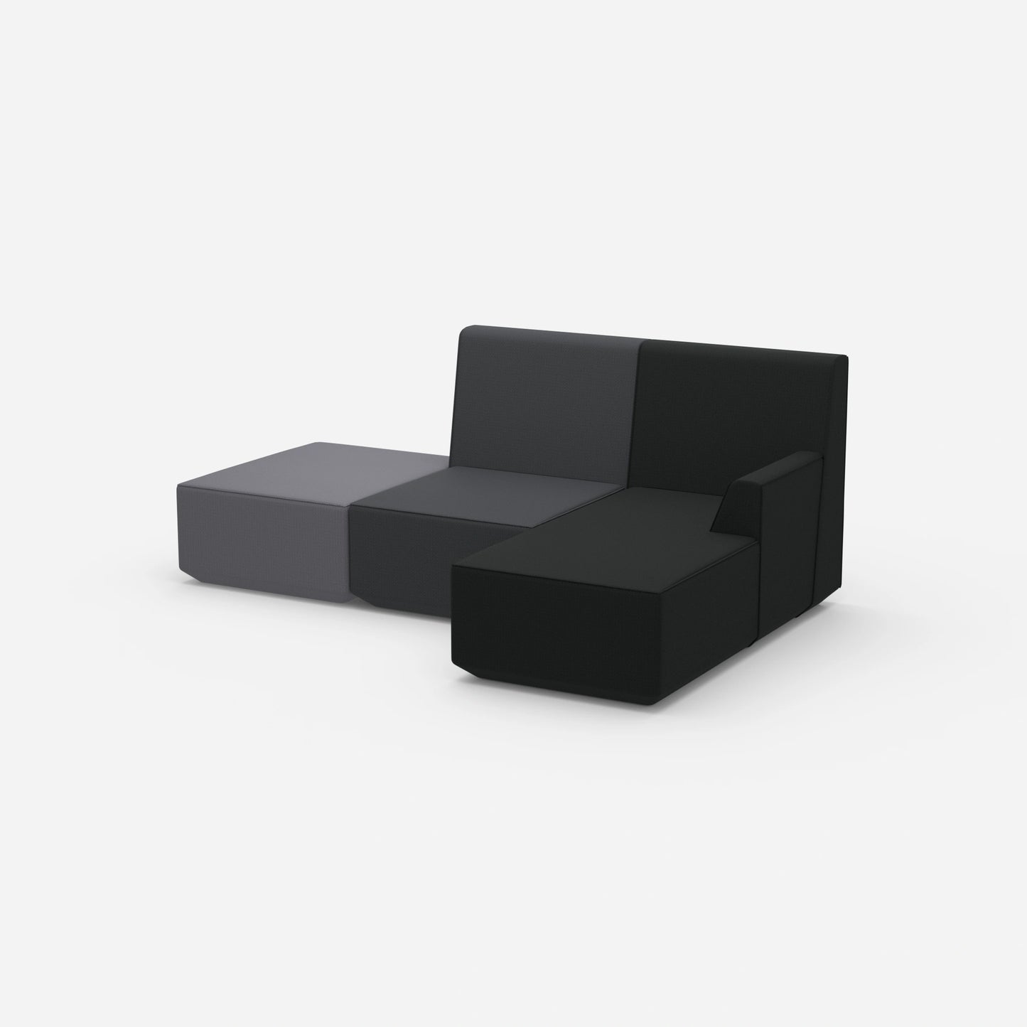 Wohnzimmer 3er Sofa von der Seite