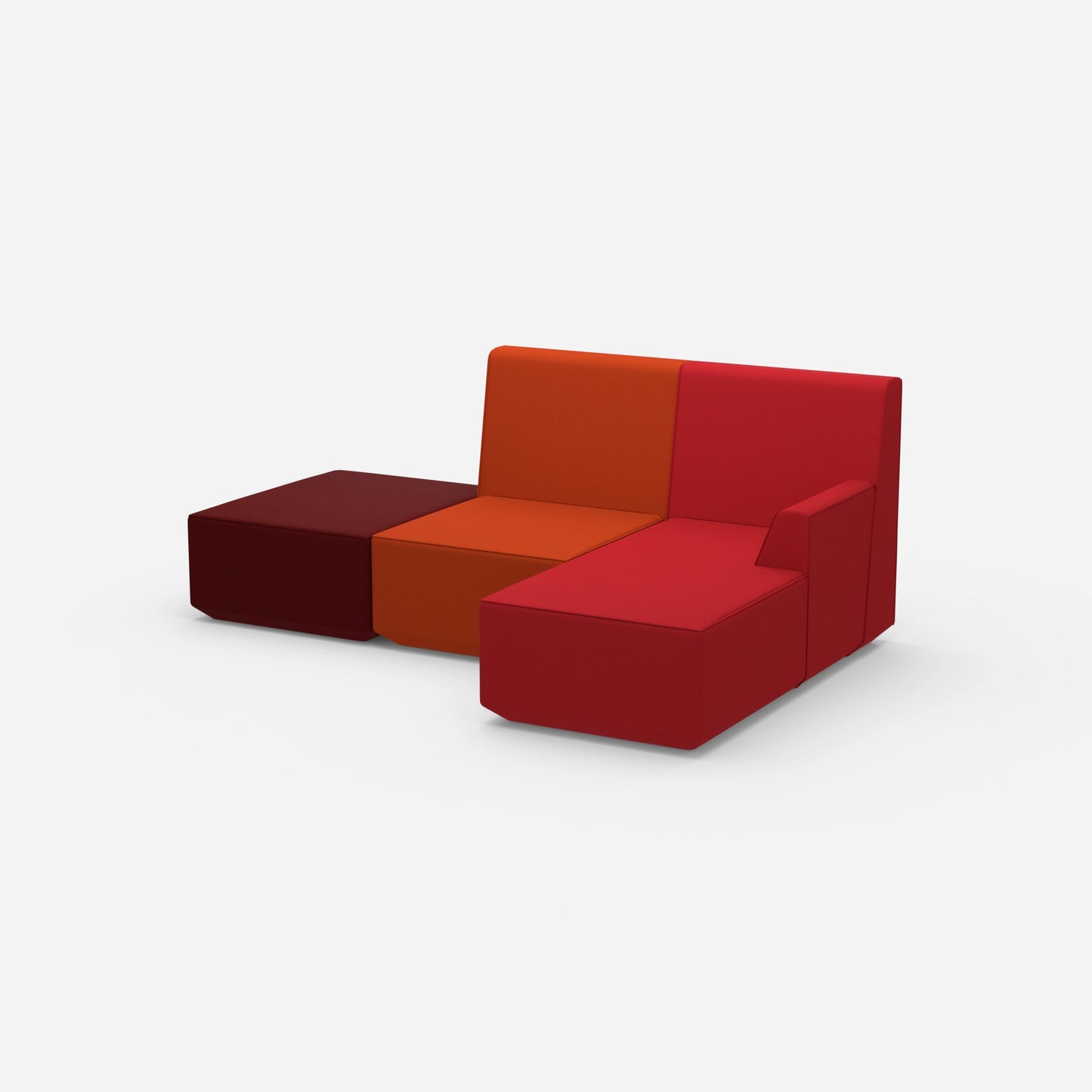 Wohnzimmer 3er Sofa von der Seite