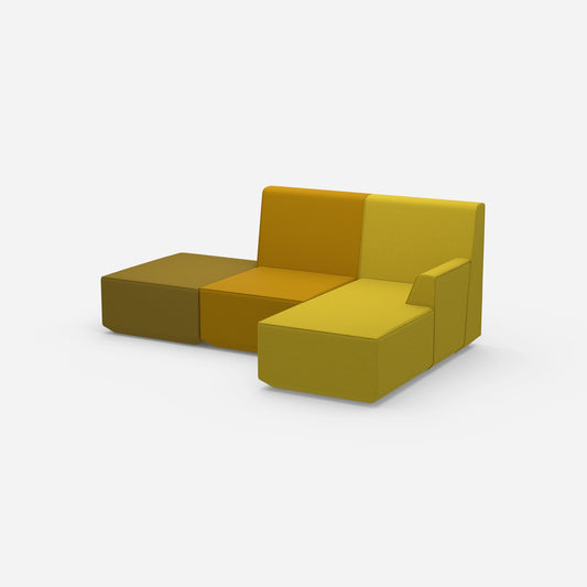 Wohnzimmer 3er Sofa von der Seite