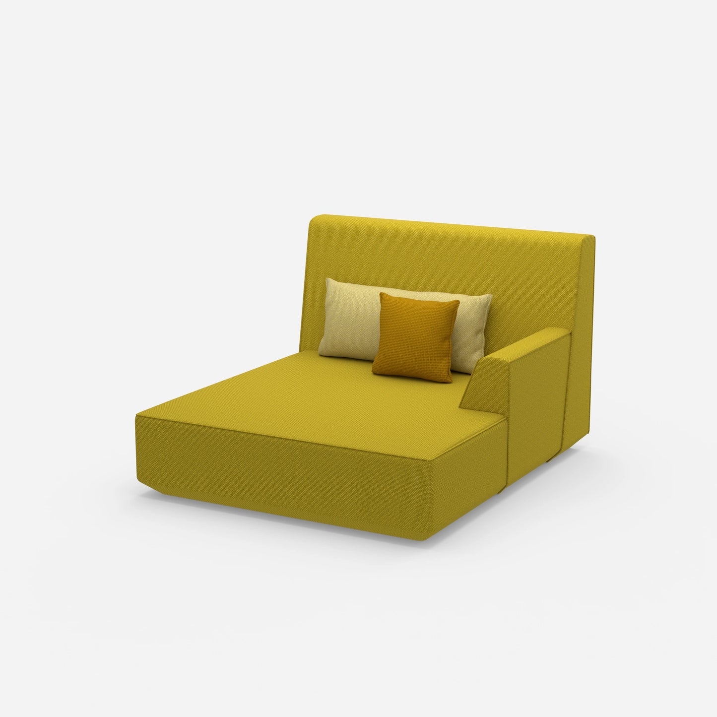2 person chaise longue from the side