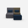 2 seater with front function