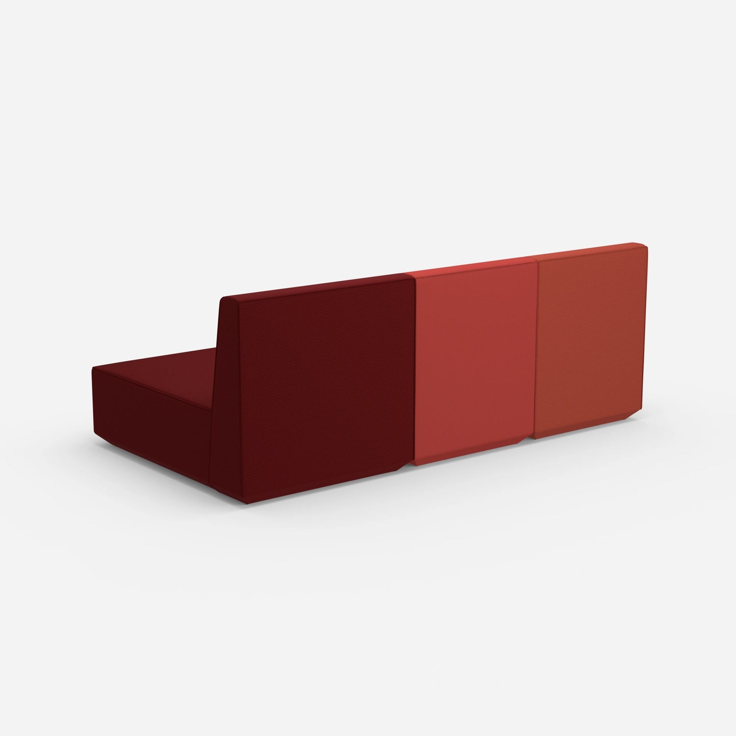 3-person sofa with recamiere from behind