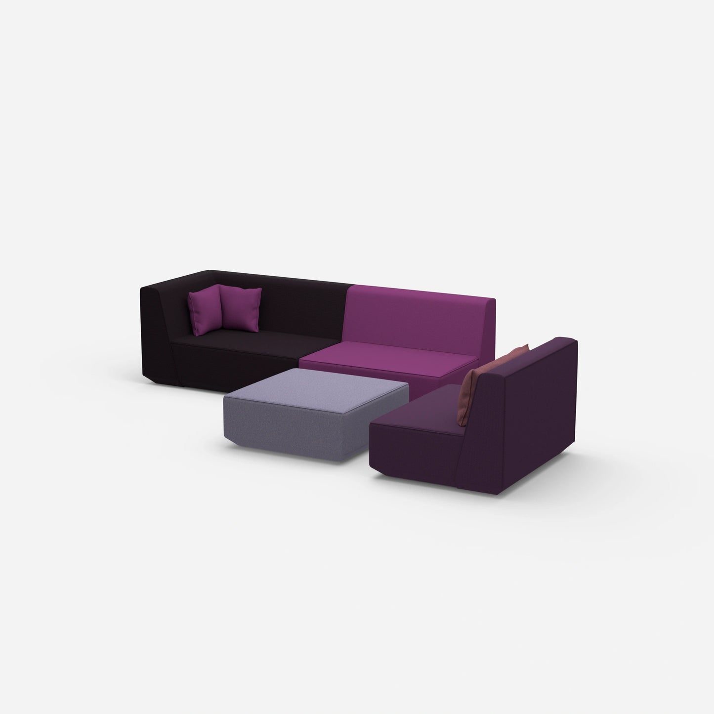 3 seater with armchair from the side